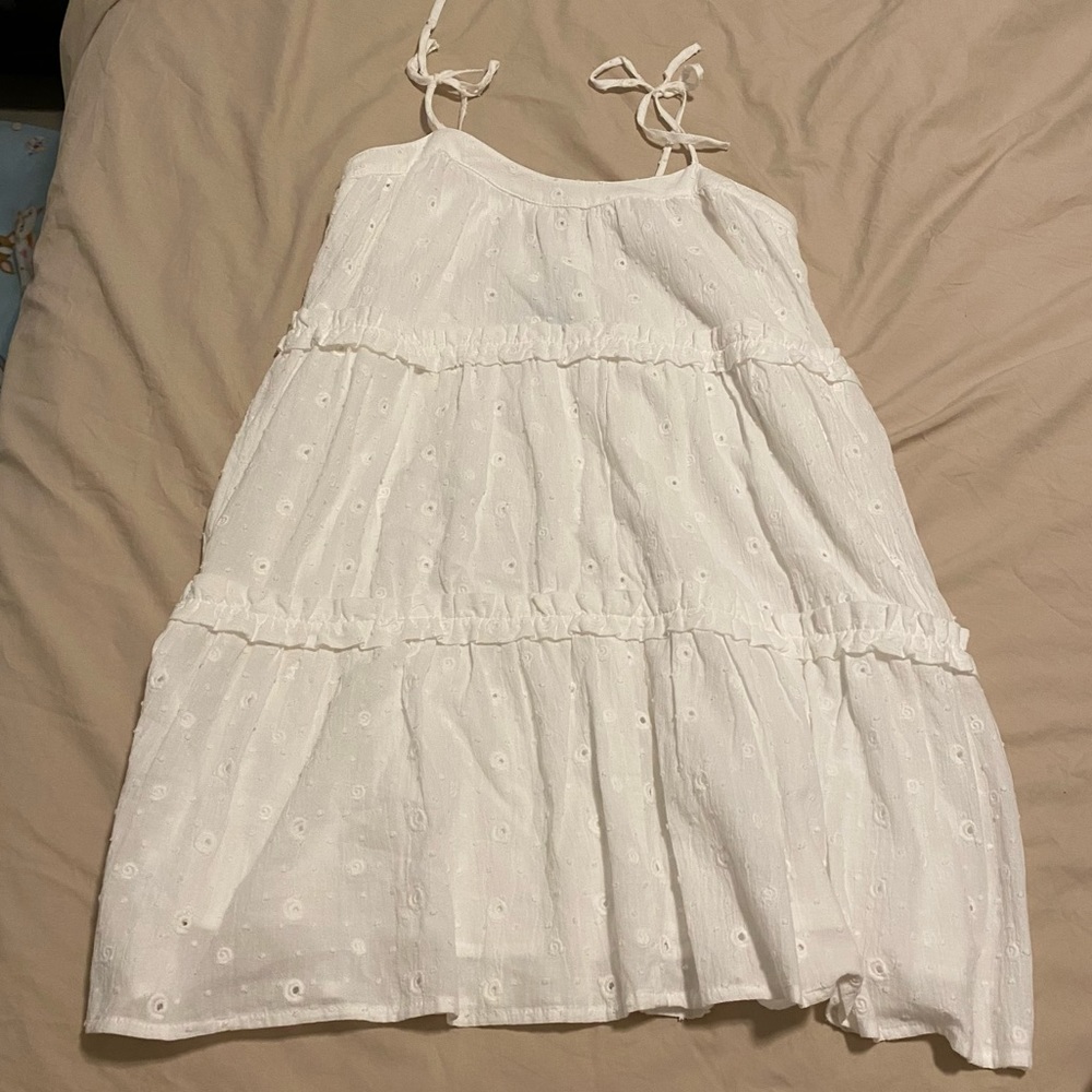 LOFT white dress